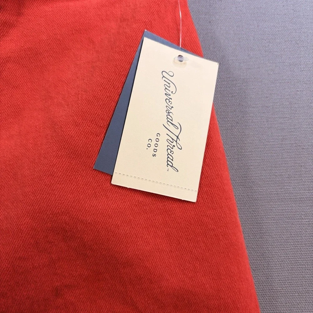 Universal Thread Sailor Wide Leg High Rise Jeans Red Women's Size 2 NEW